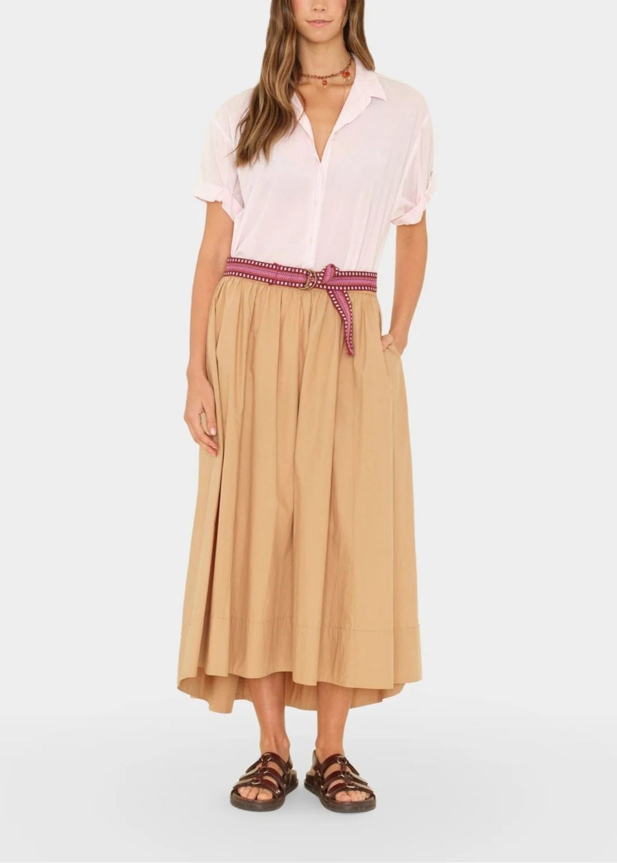 XIRENA Gwynn High Low Skirt - Twig