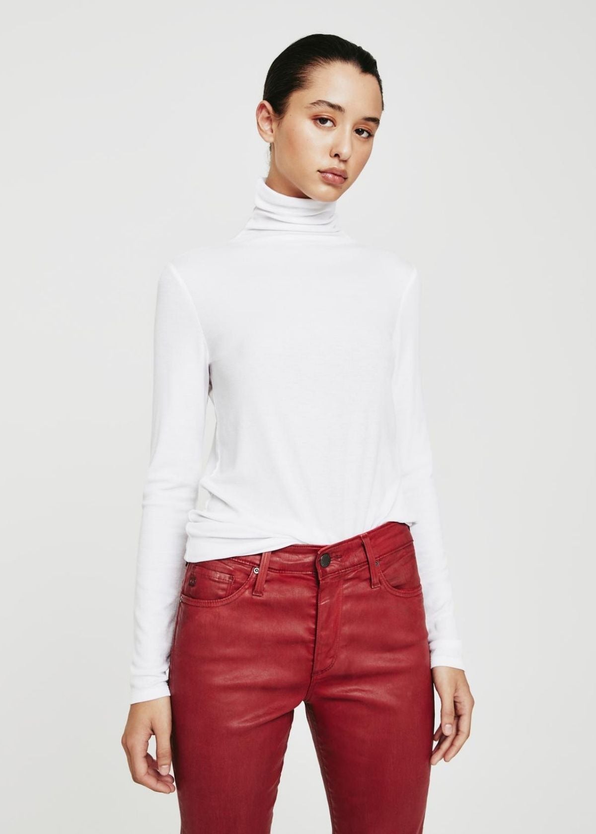 AG Chels Turtleneck in True White