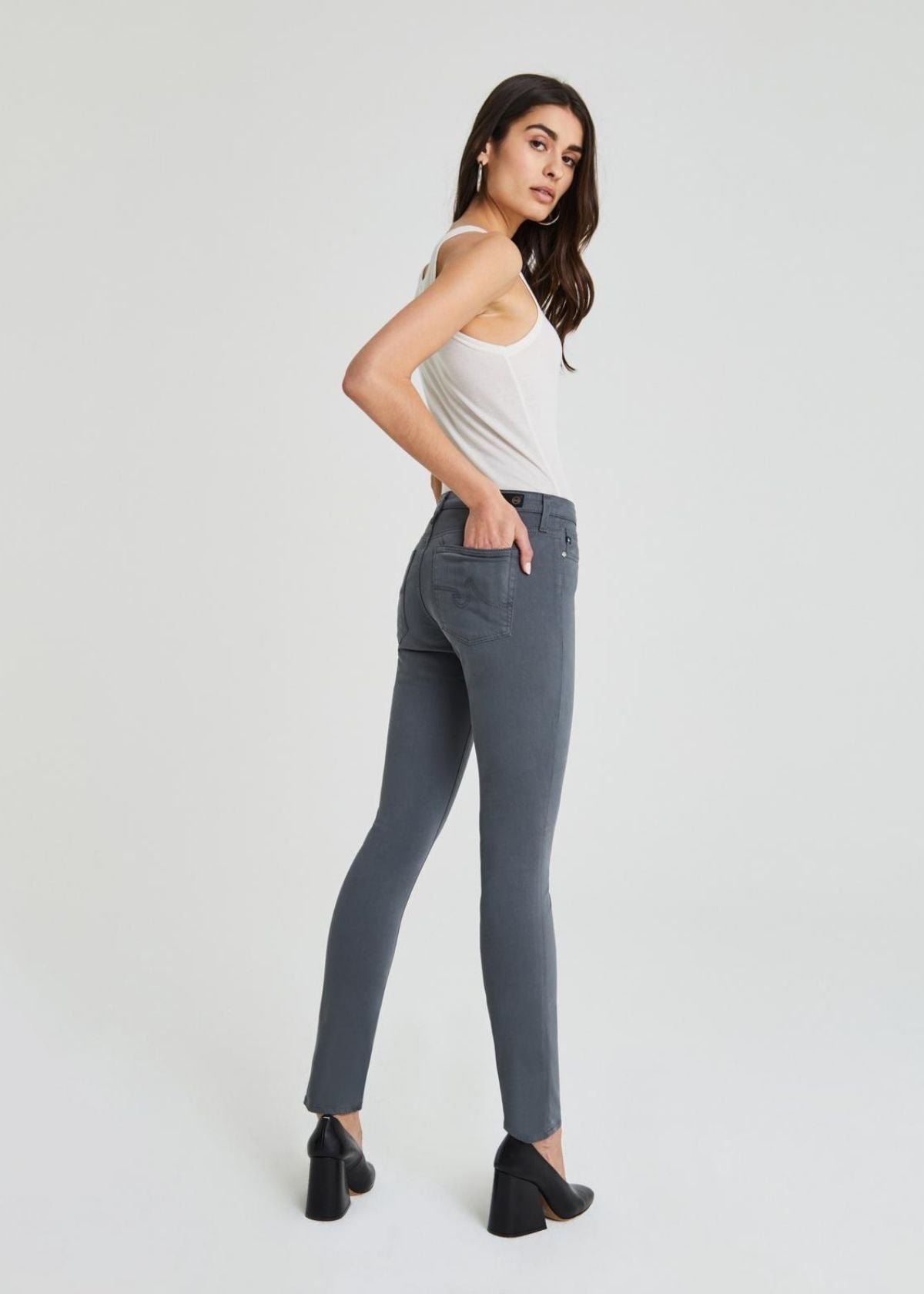 AG Prima Cigarette Jean in Folkestone Grey