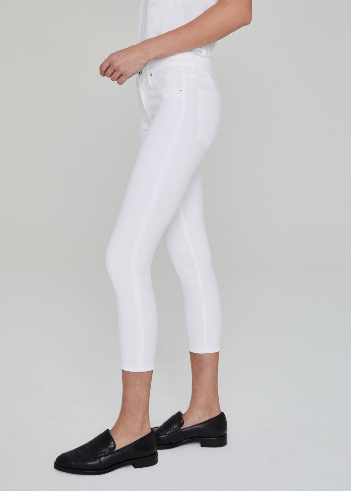 AG Prima Crop Jean in White