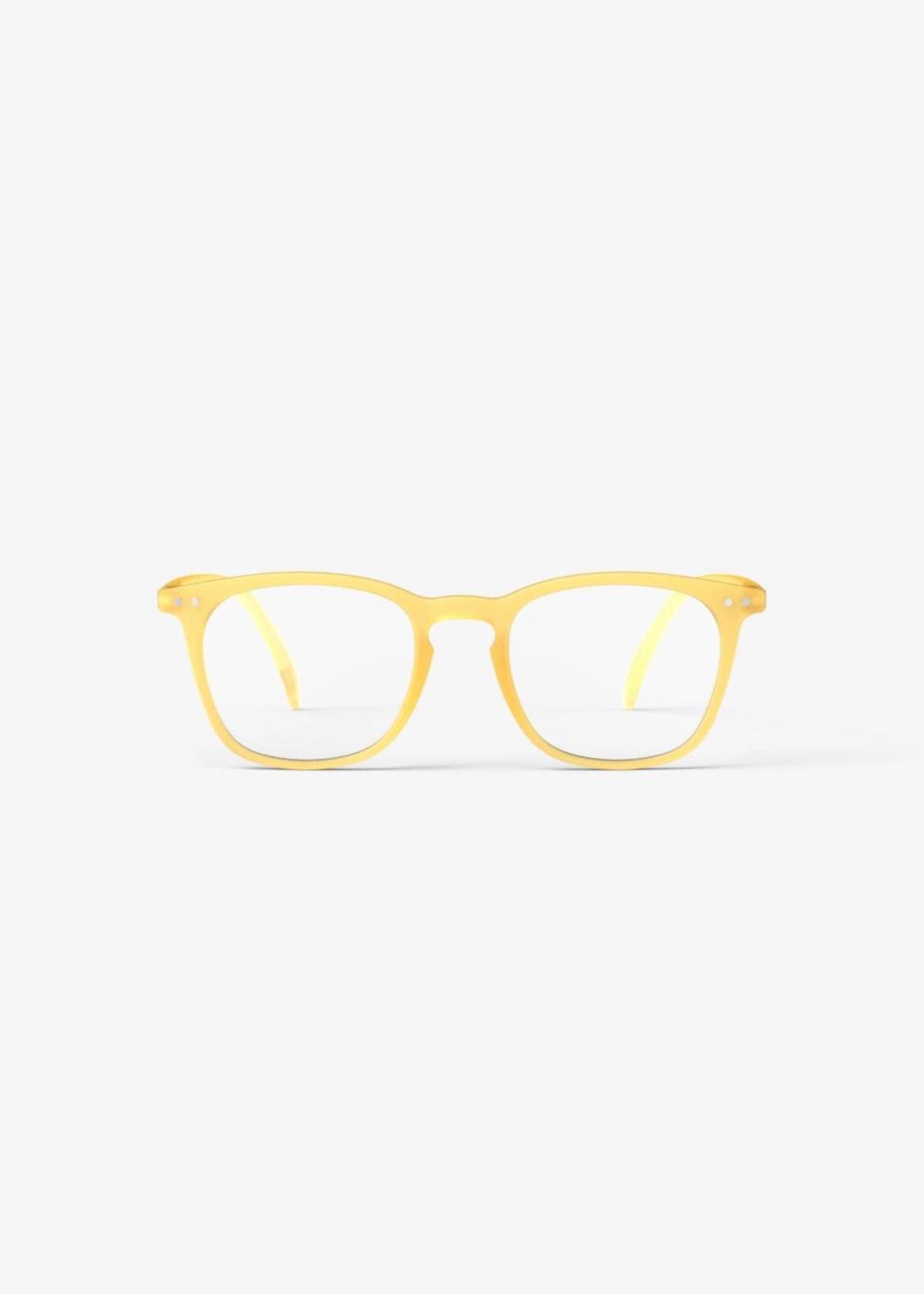 IZIPIZI Trapezoid Reading Glasses in Yellow Honey