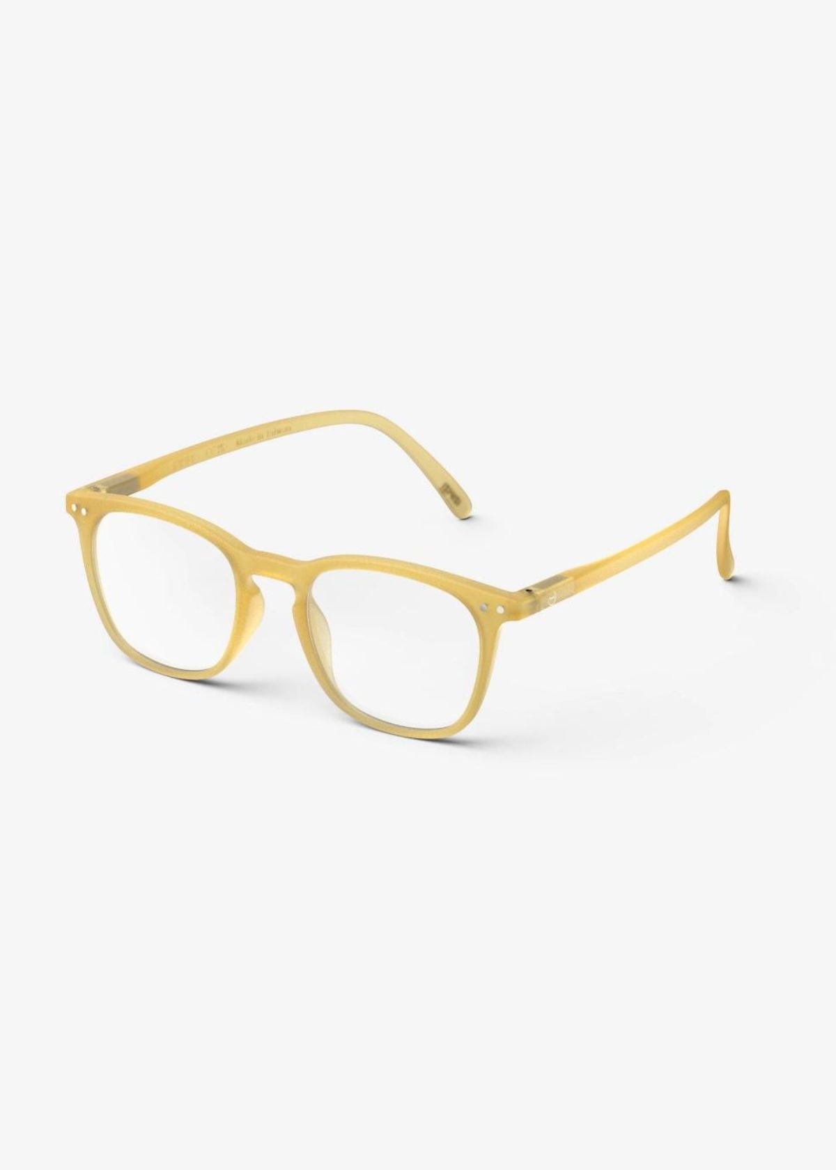 IZIPIZI Trapezoid Reading Glasses in Yellow Honey