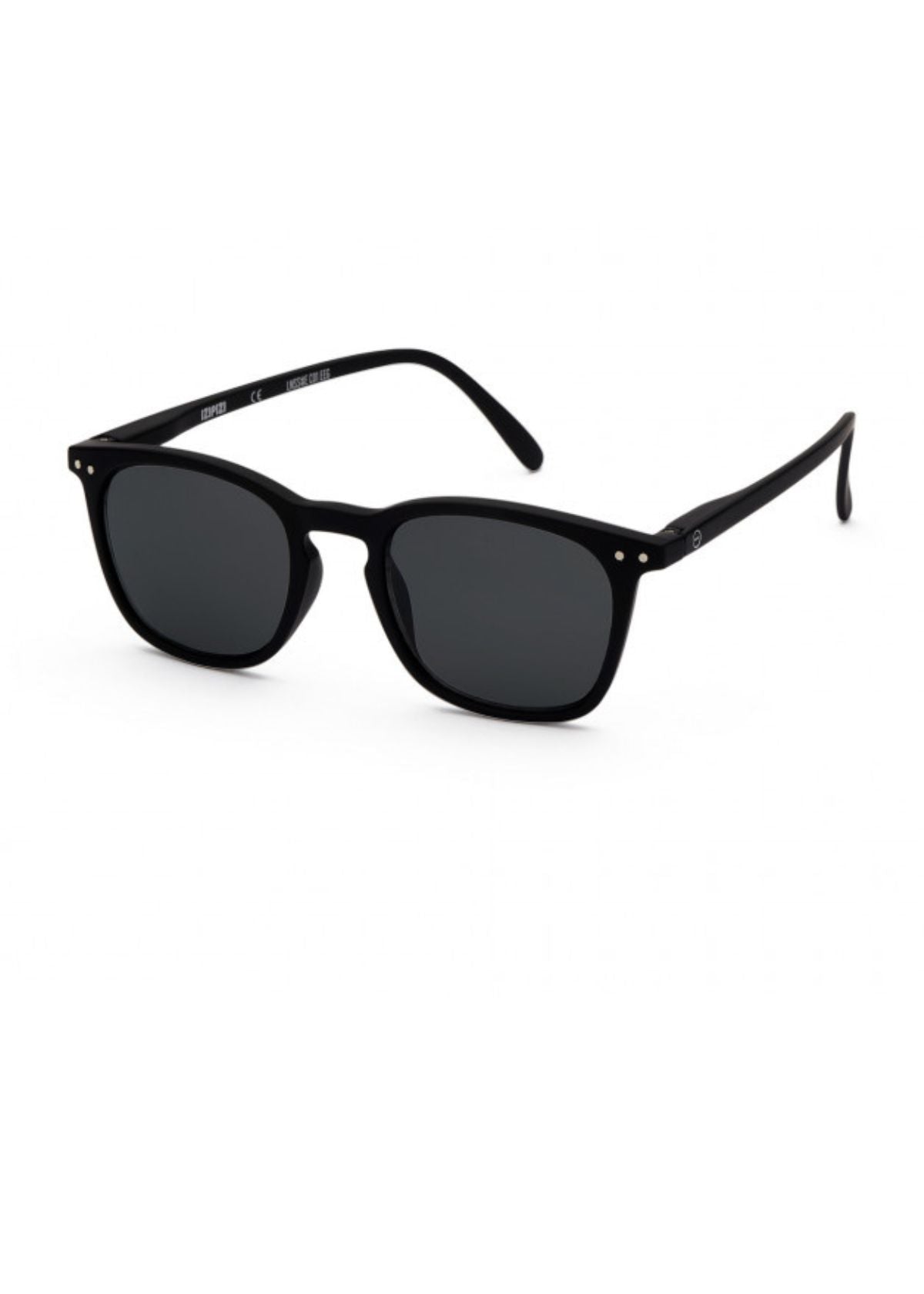 IZIPIZI Reading Sunglasses Shape #E Black with Grey Lenses