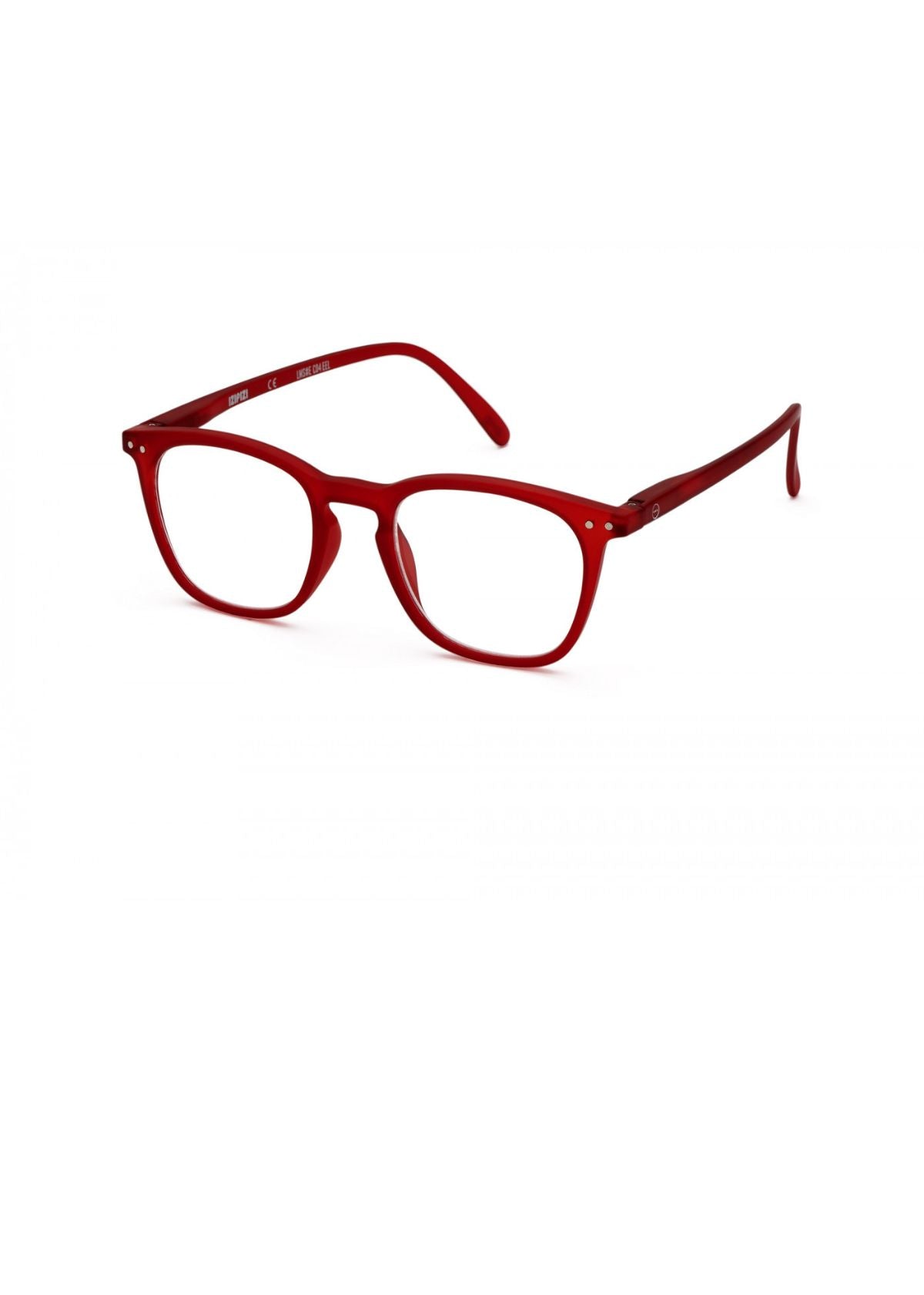 IZIPIZI Trapeze Shaped Reading Glasses in Red Crystal