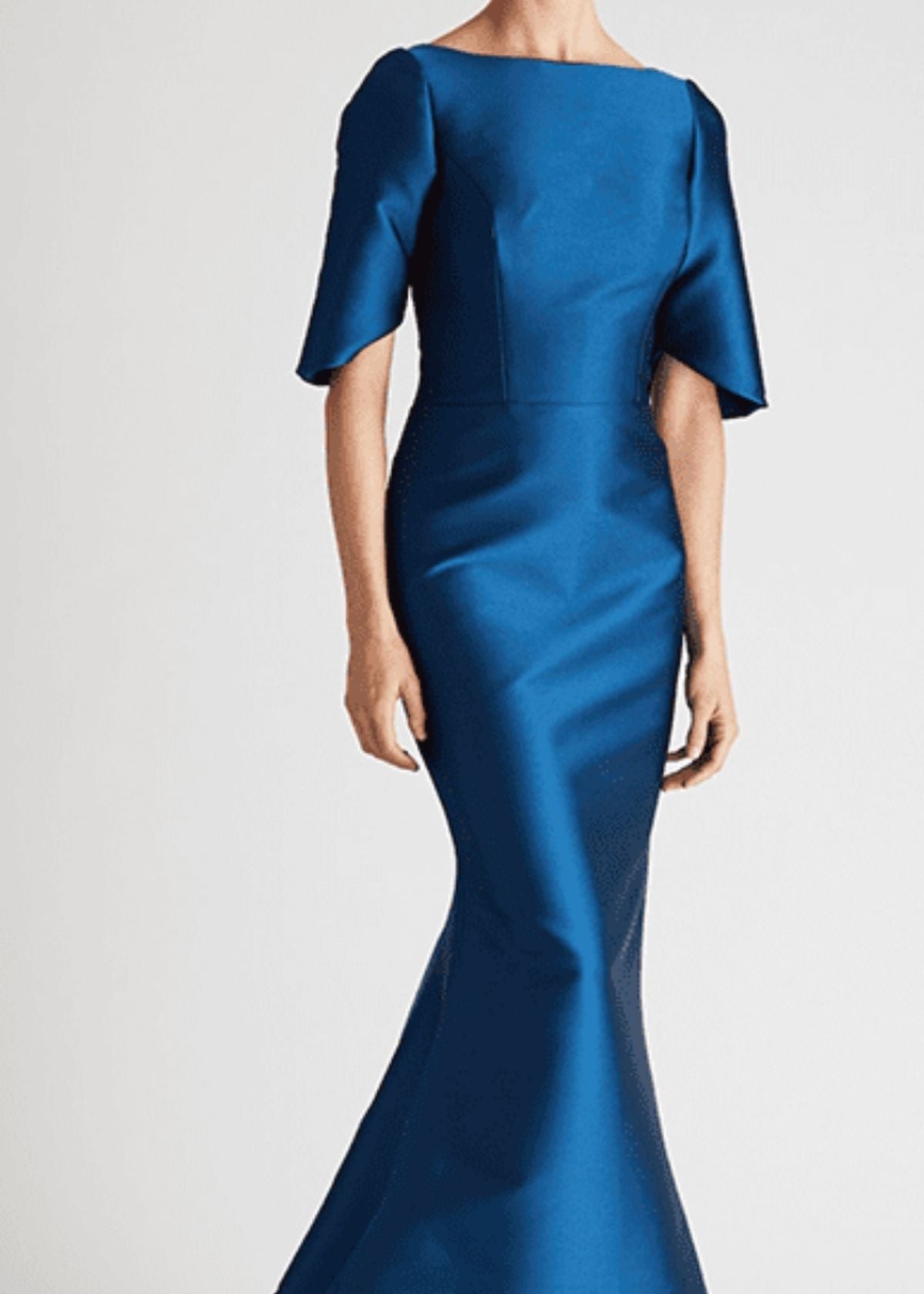 NARDOS Bateau Neck Trumpet Gown