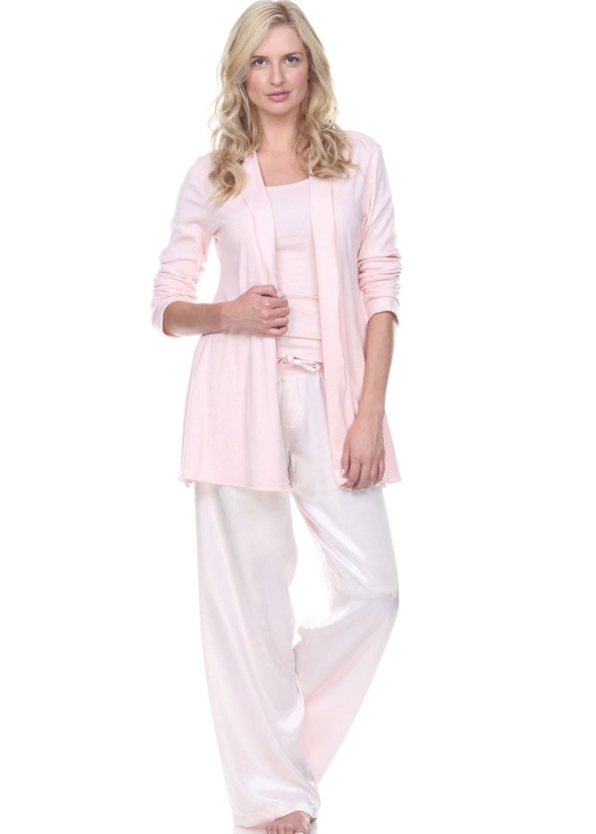 PJ HARLOW Amelia Cardigan in Blush