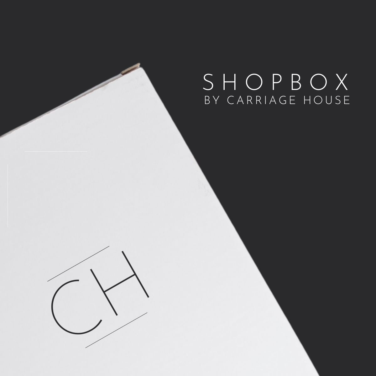 graphic with box and carriage house sub logo along with text that says shopbox by carriage house