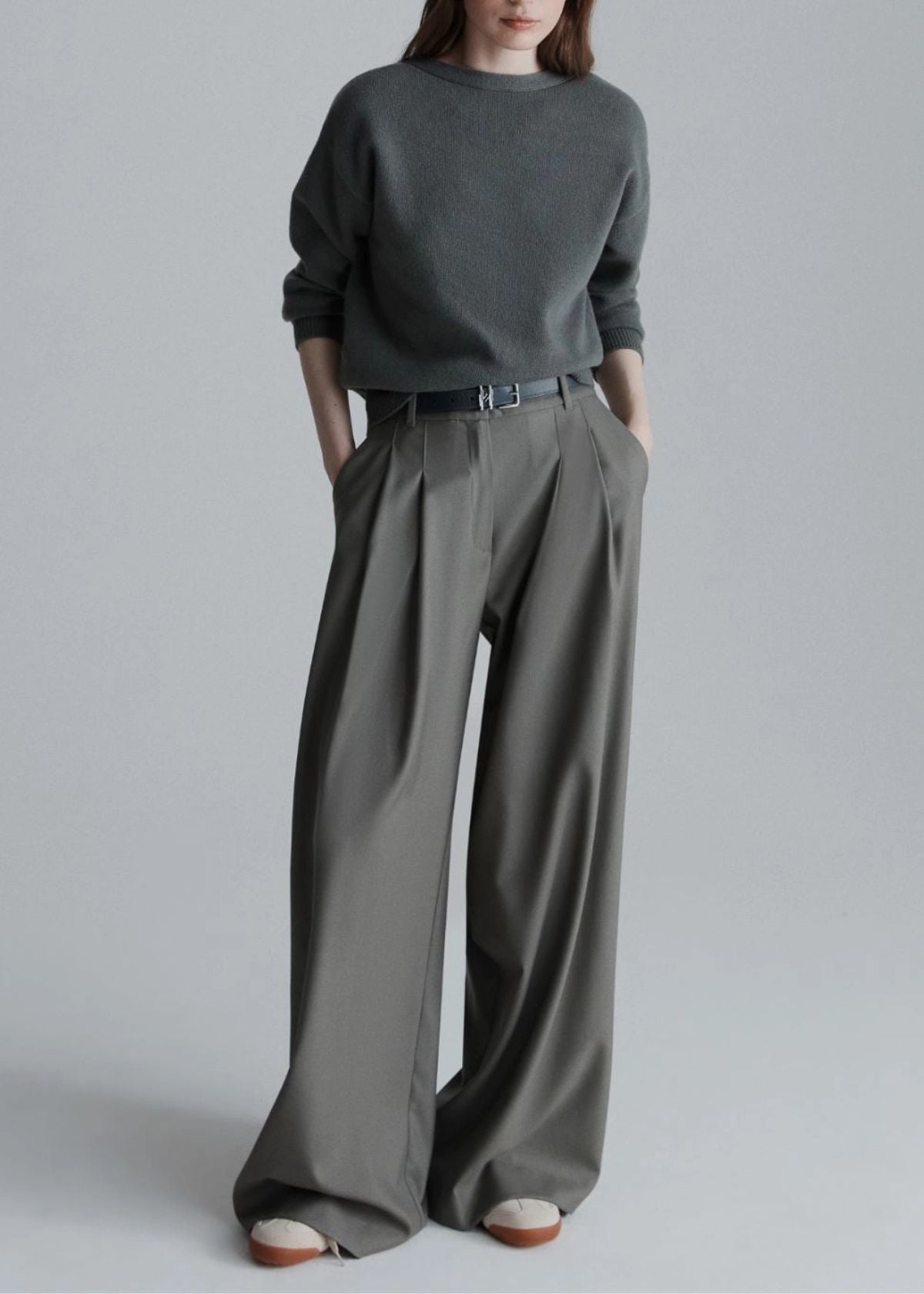 MARELLA Ulzio Wide Fit Gabardine Pant - Olive