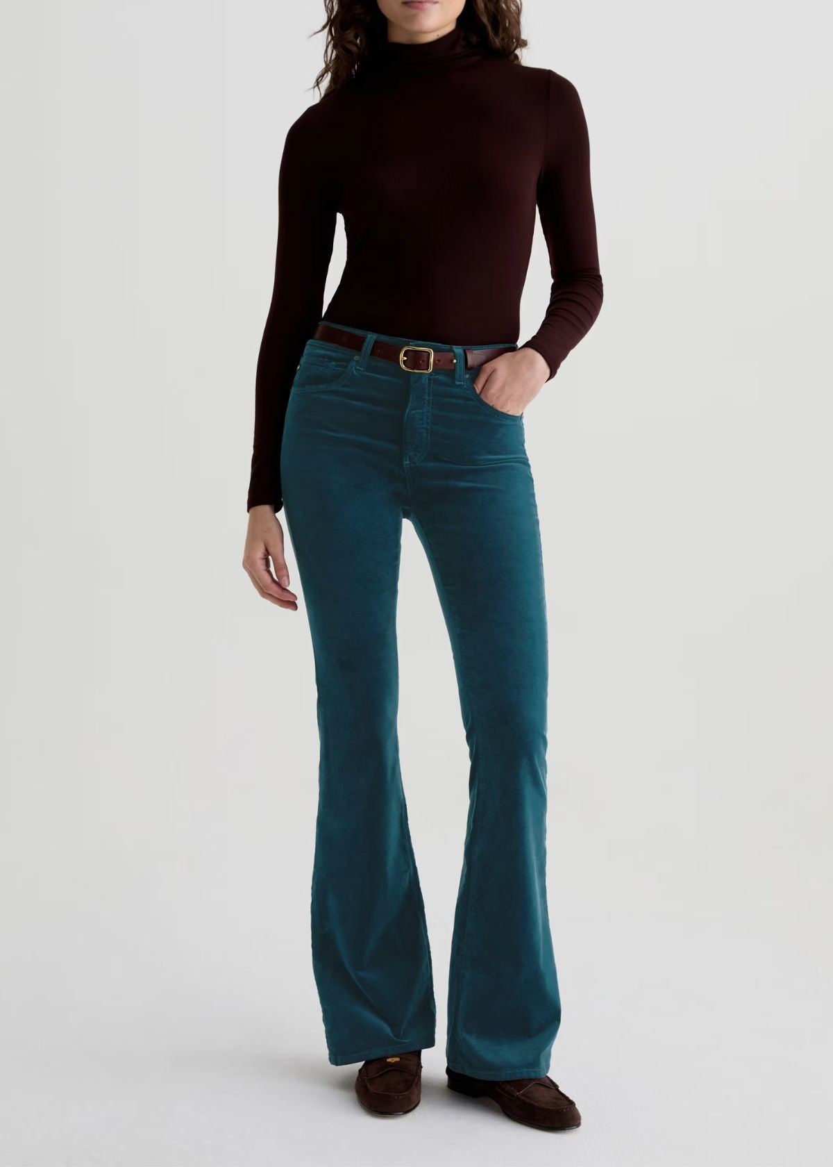 AG Farrah Bootcut Velvet Jean - Deep Lagoon