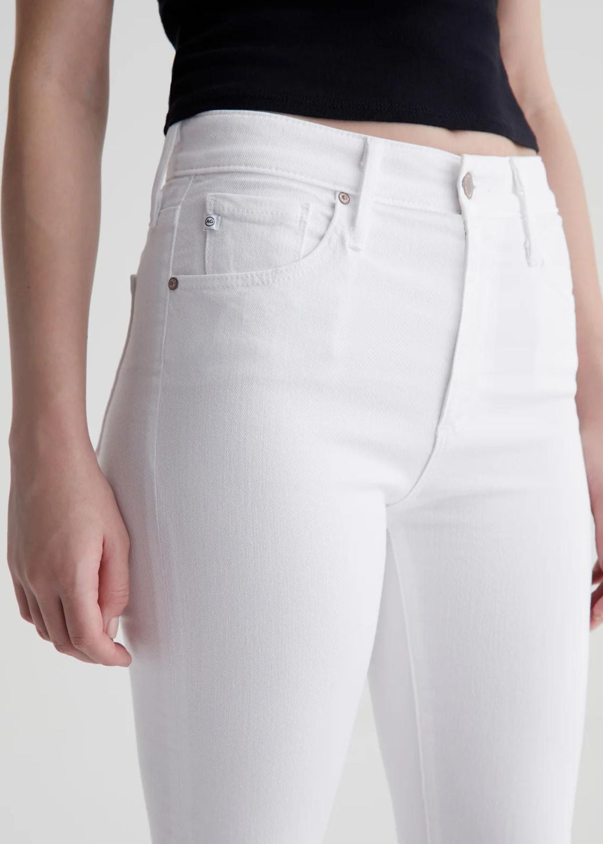 AG Farrah Boot Crop Jean - Modern White