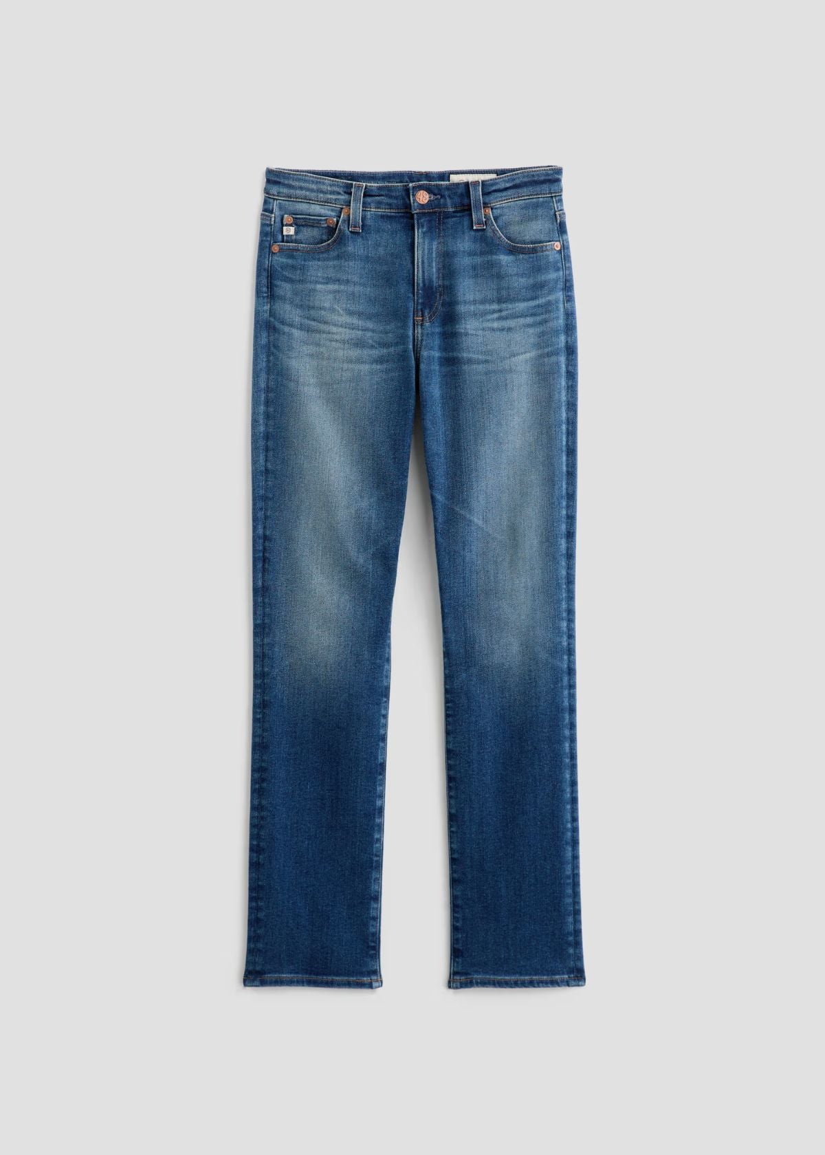 AG Mari Mid Rise Slim Straight Jean - 12 Years Assumption