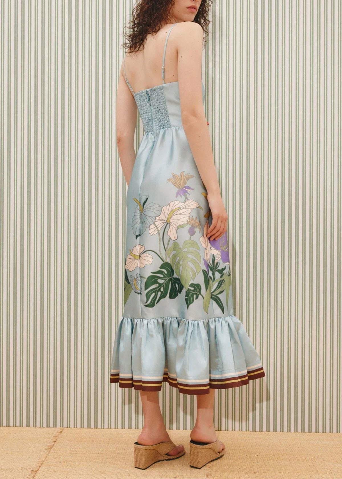 ALEMAIS Alfie Midi Dress - Ice Blue