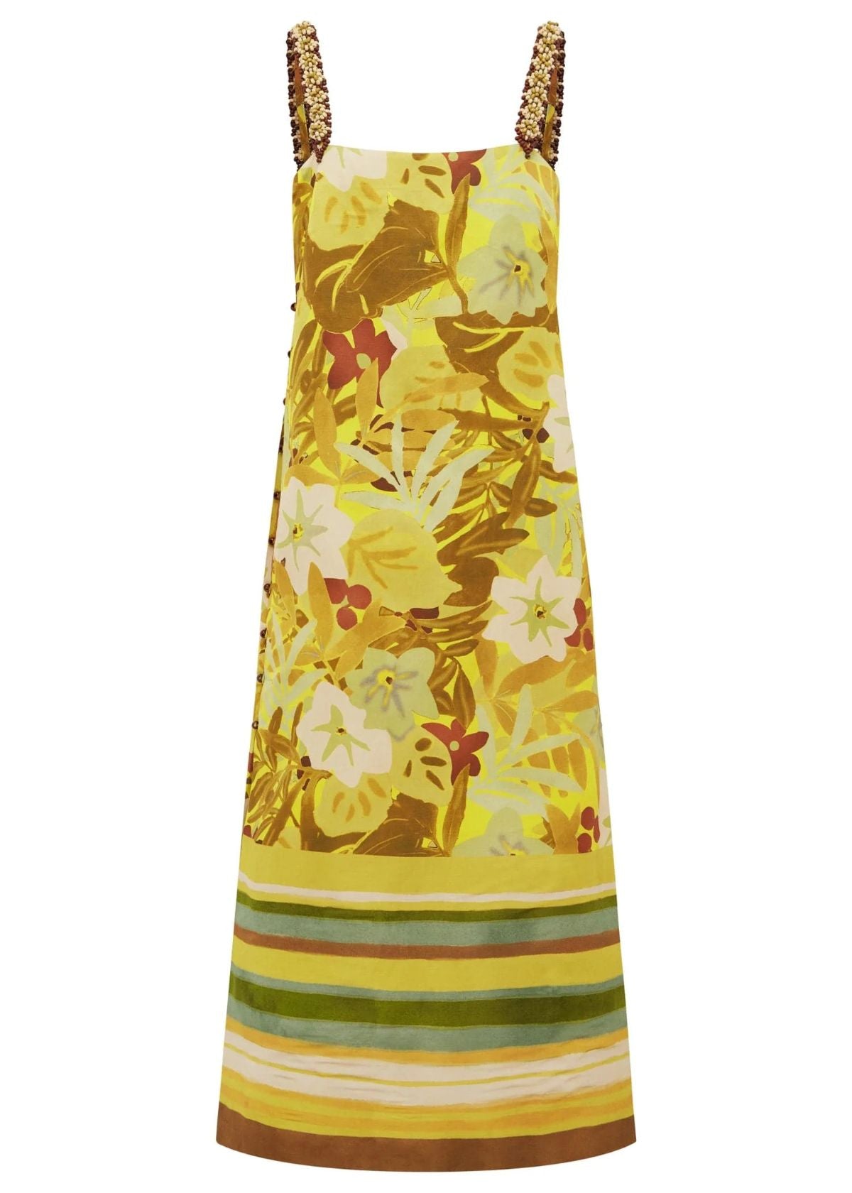 ALEMAIS Maxi Midi Dress Floral Multi