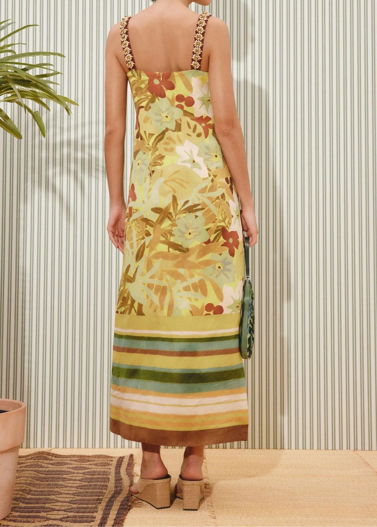 ALEMAIS Maxi Midi Dress Floral Multi