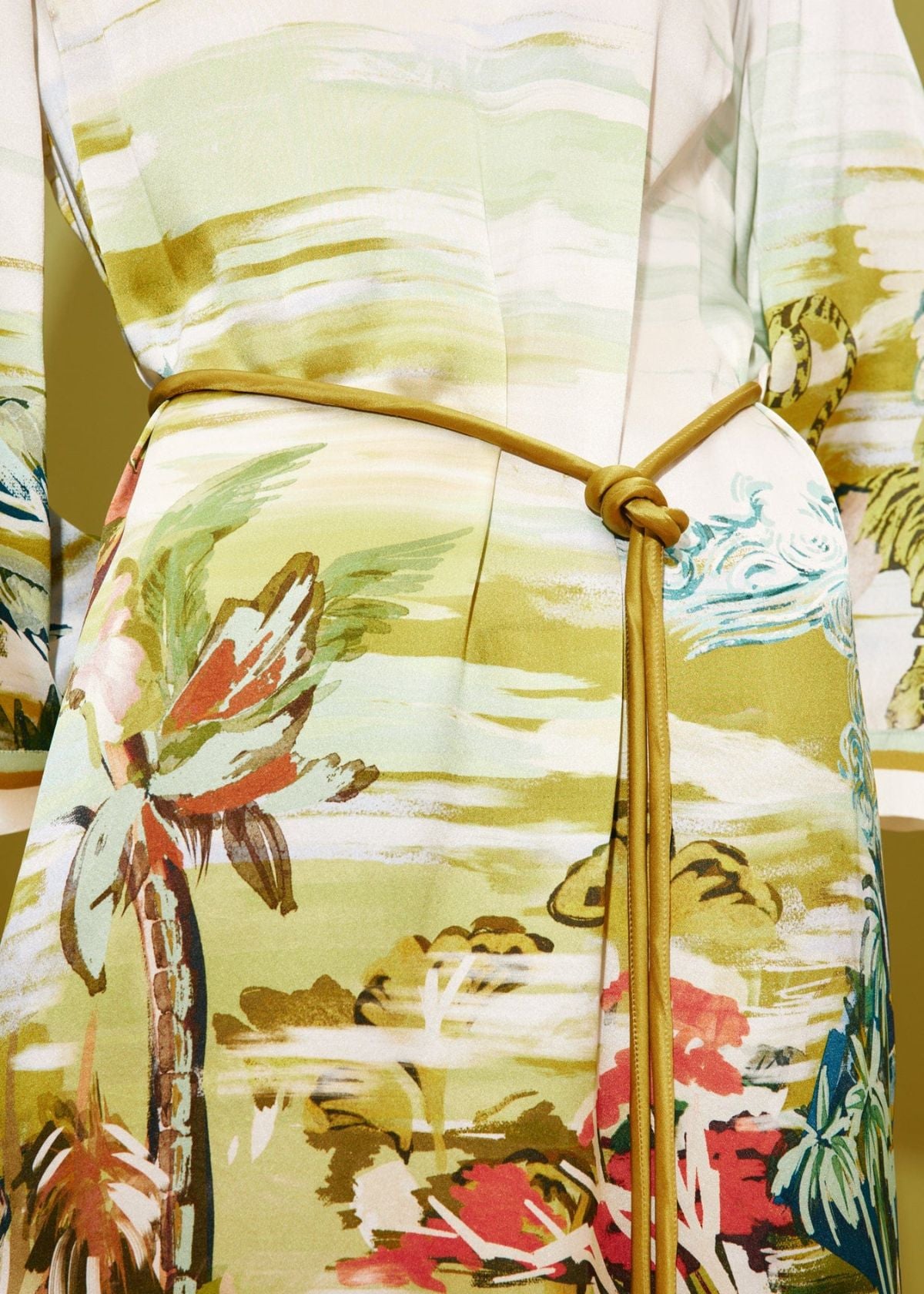 Alemais Jungle Boogie Silk Midi Dress