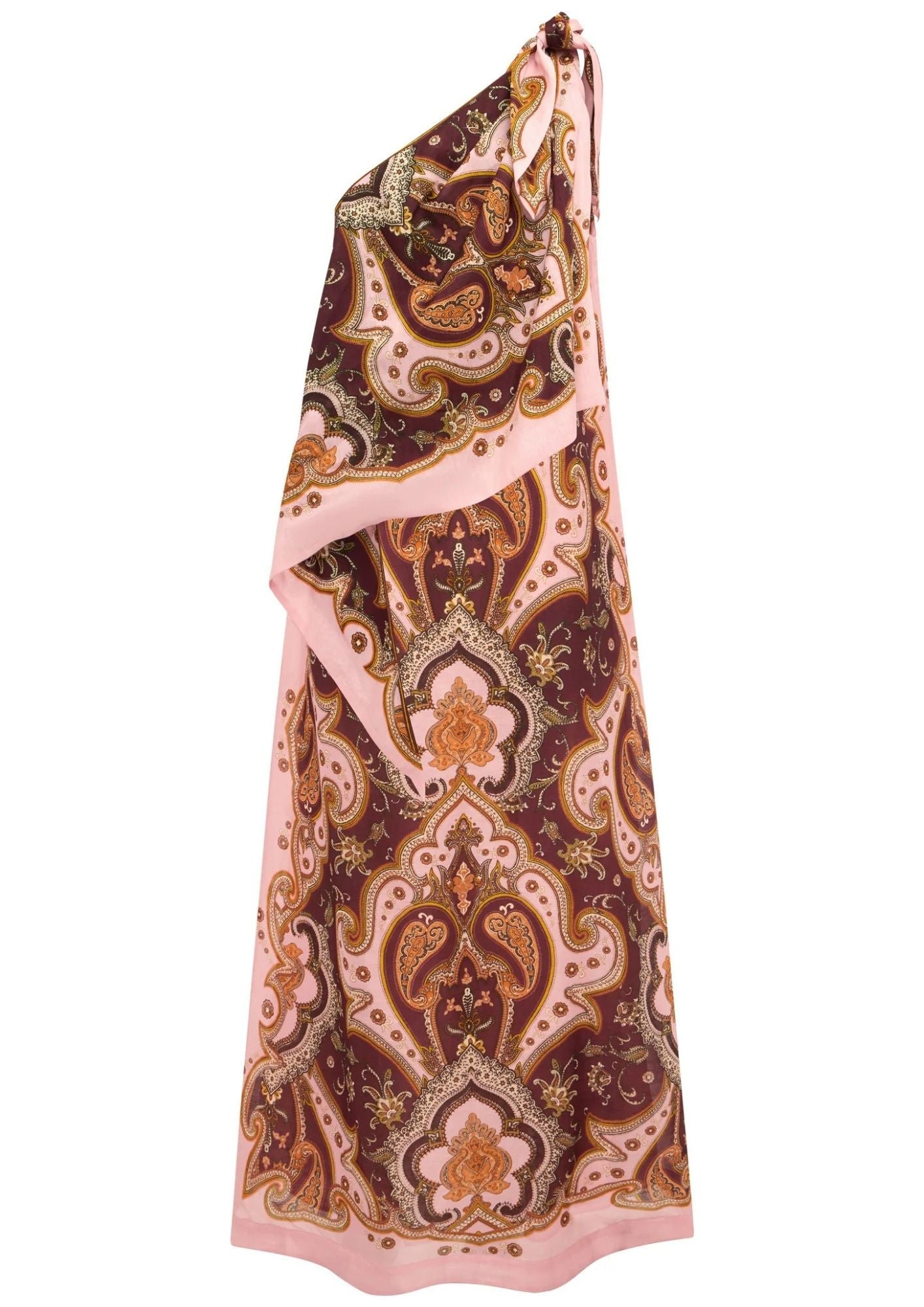 ALEMAIS Porter Midi Dress - Burgundy