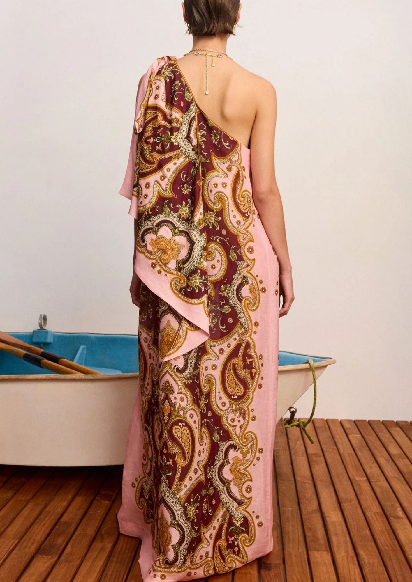 ALEMAIS Porter Midi Dress - Burgundy