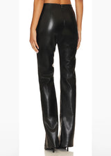 AMANDA UPRICHARD Tavira Faux Leather Pant - Black