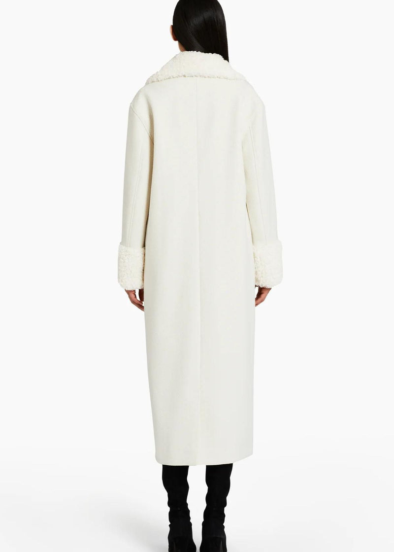 AMANDA UPRICHARD Carrington Coat - Ivory