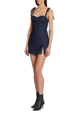 AMANDA UPRICHARD Taylor Denim Skort Romper - Indigo