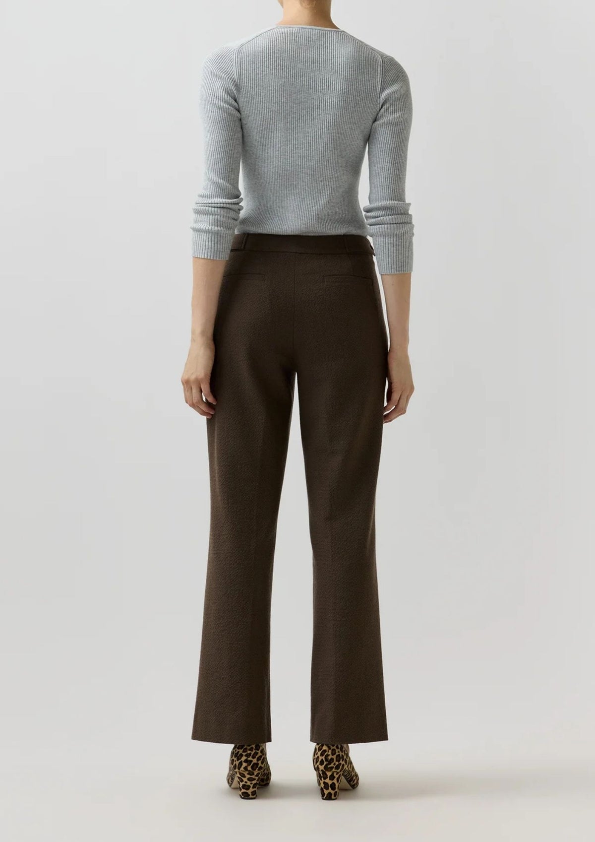 ANN MASHBURN Billie Crinkle Pant - Bark