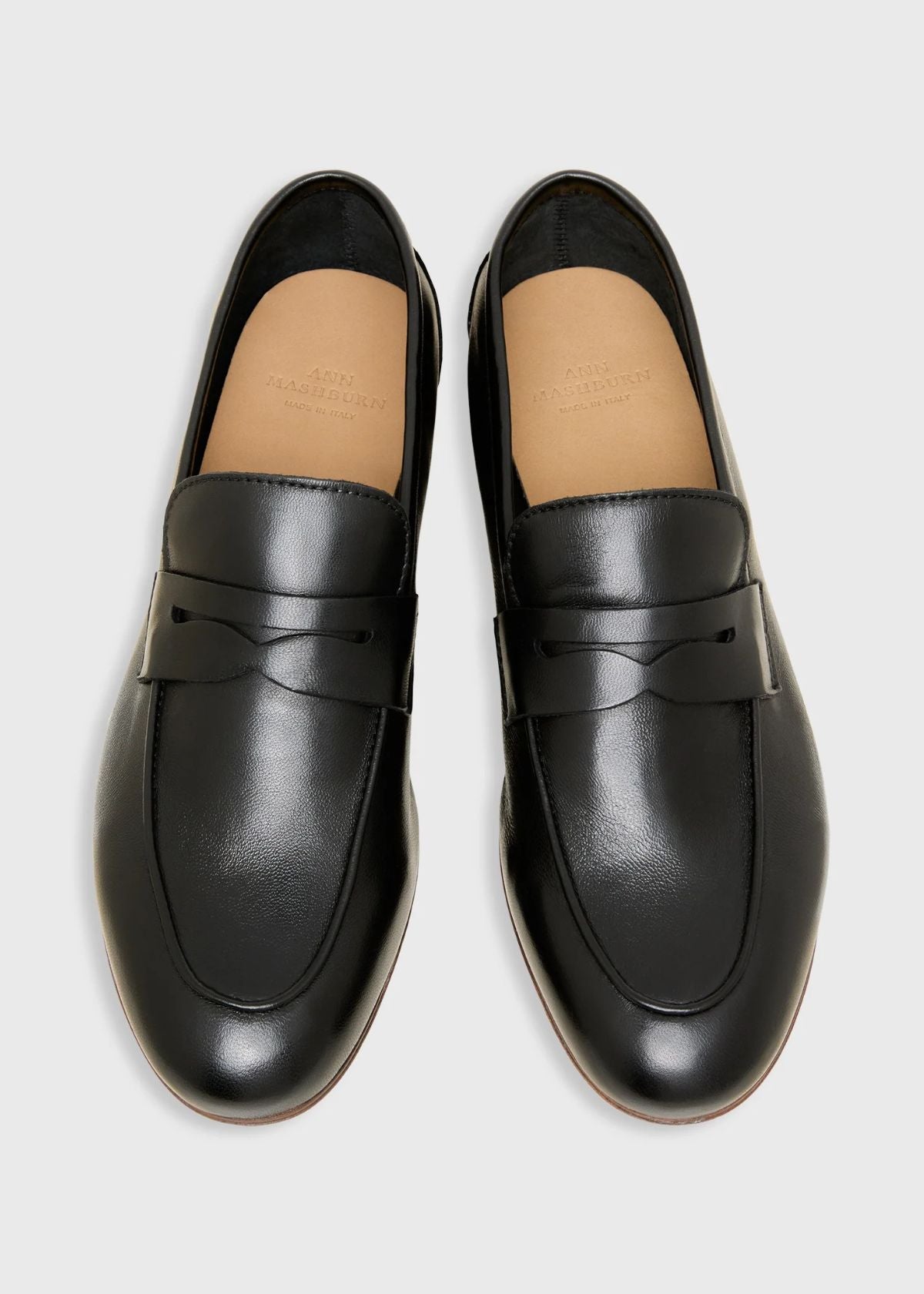 ANN MASHBURN Mia Loafer - Black Leather