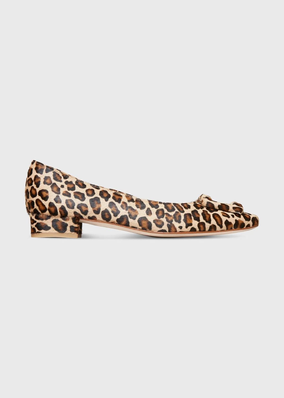 ANN MASHBURN Buckle Shoe - Leopard Calf Hair