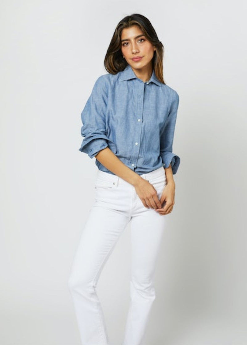 ANN MASHBURN Understudy Top - Cotolino Chambray