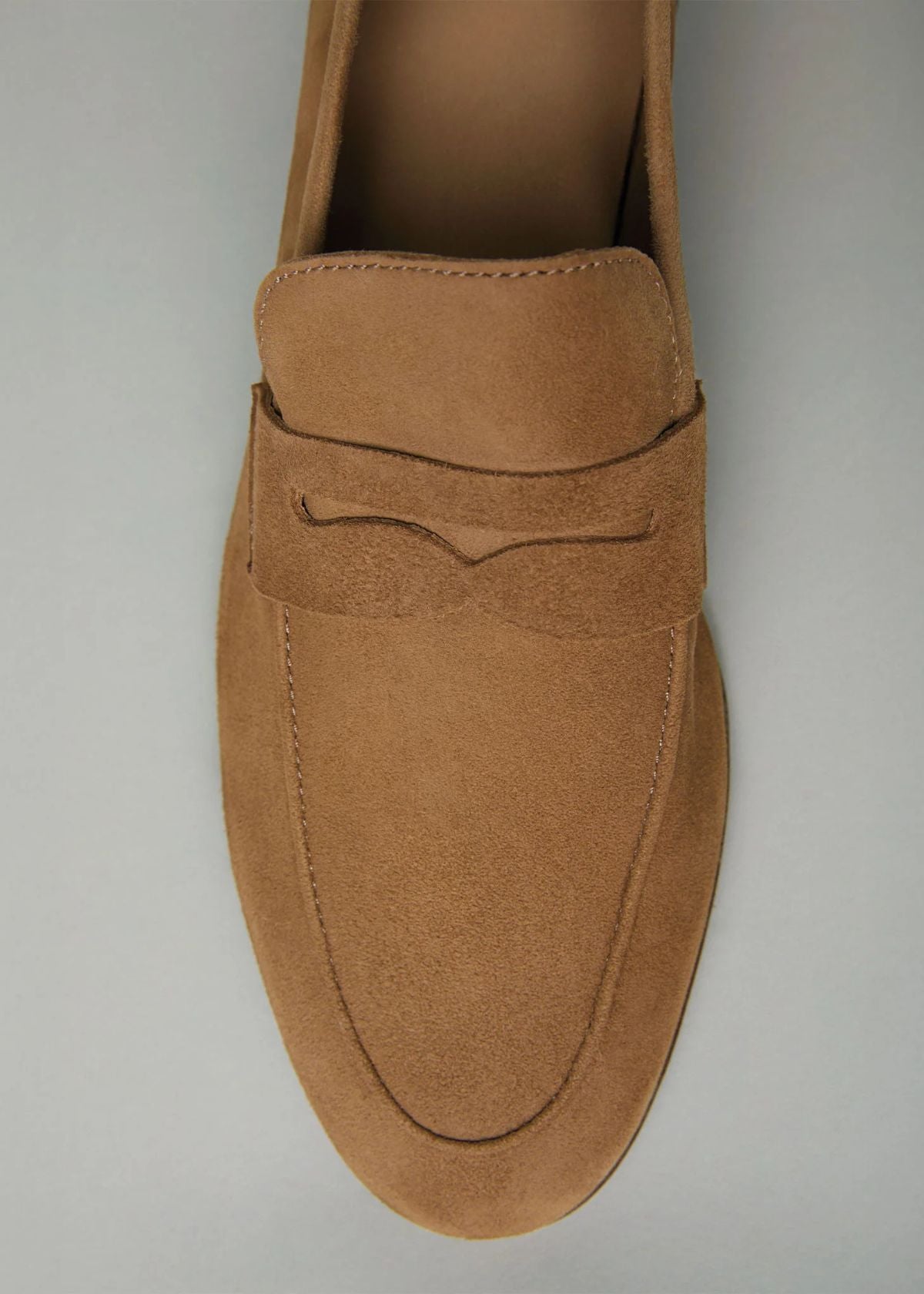 ANN MASHBURN Mia Loafer - Light Camel Suede