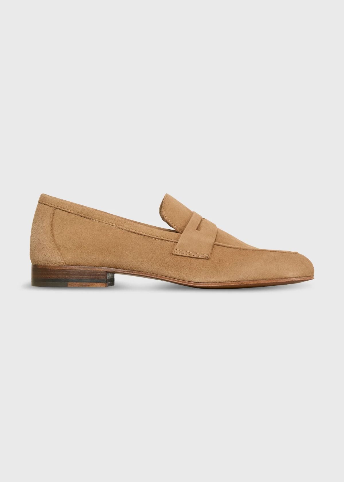 ANN MASHBURN Mia Loafer - Light Camel Suede