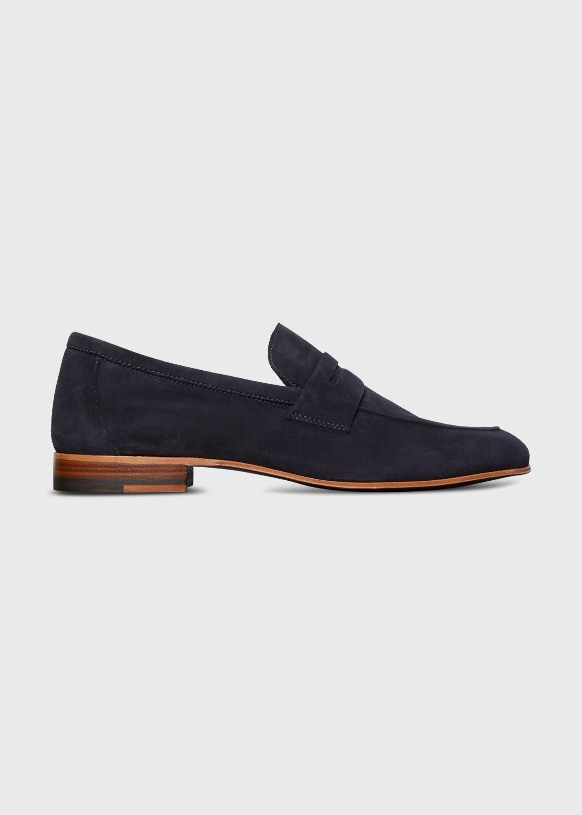 ANN MASHBURN Summer Penny Loafer - Navy Suede