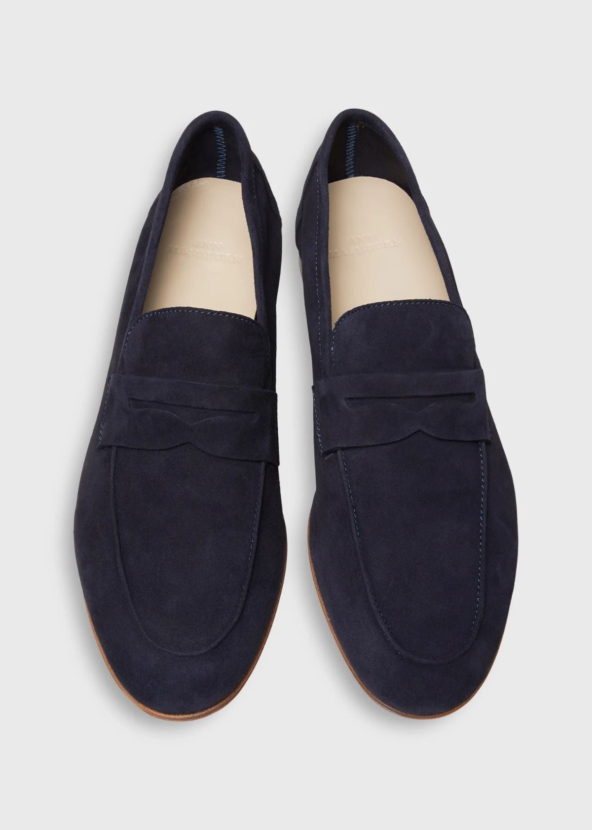 ANN MASHBURN Summer Penny Loafer - Navy Suede