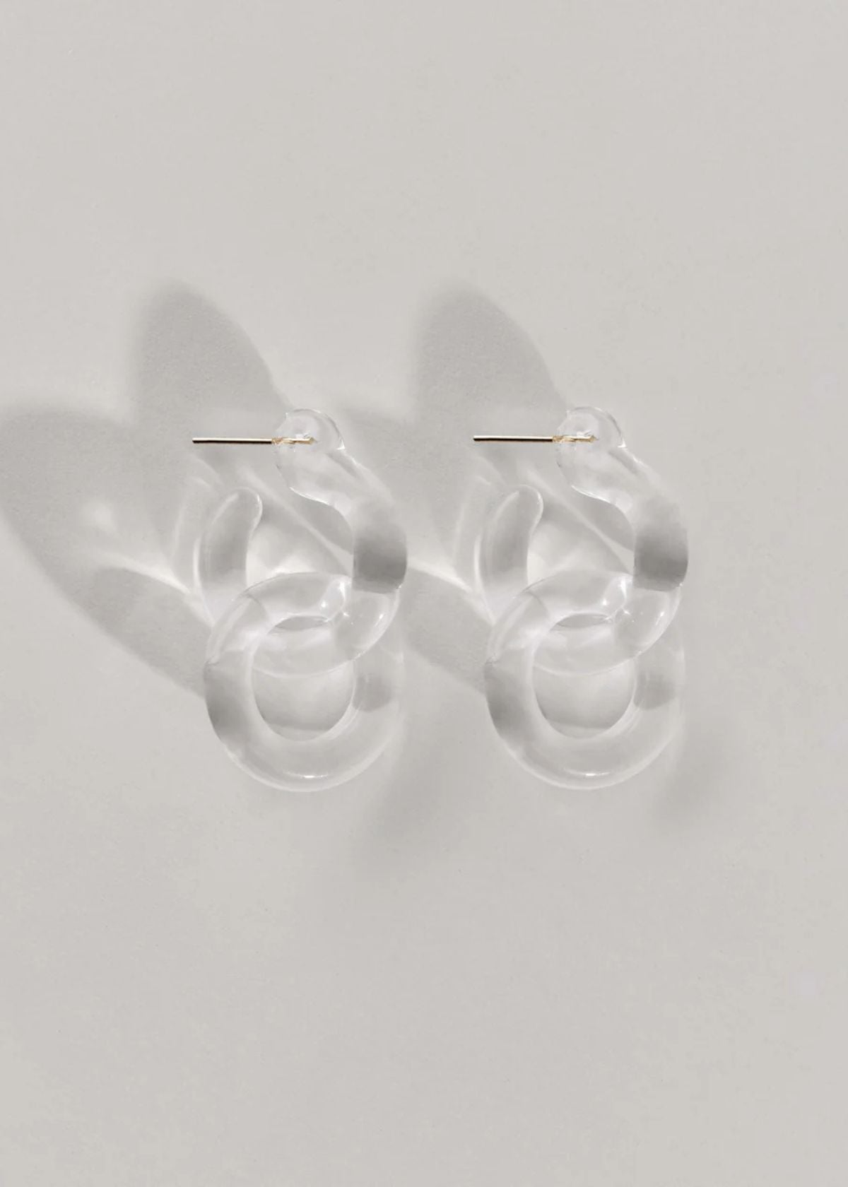 ANNIKA INEZ Dual Glassy Hoop Earring