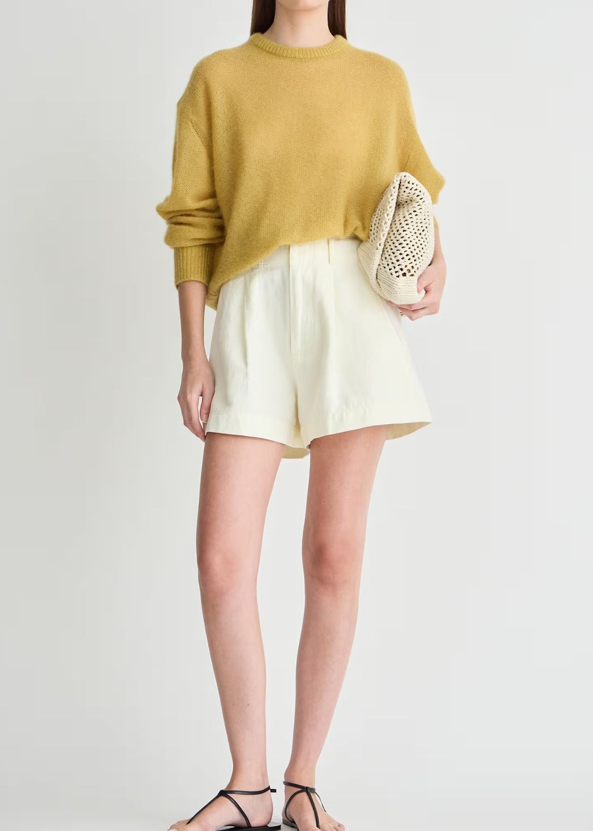 APIECE APART Softest Tissue Weight Sweater - Amber
