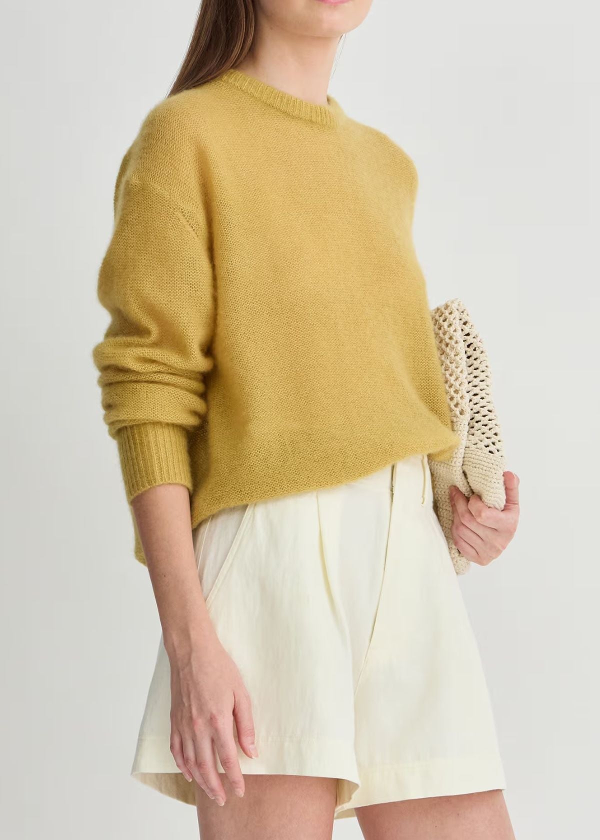 APIECE APART Softest Tissue Weight Sweater - Amber
