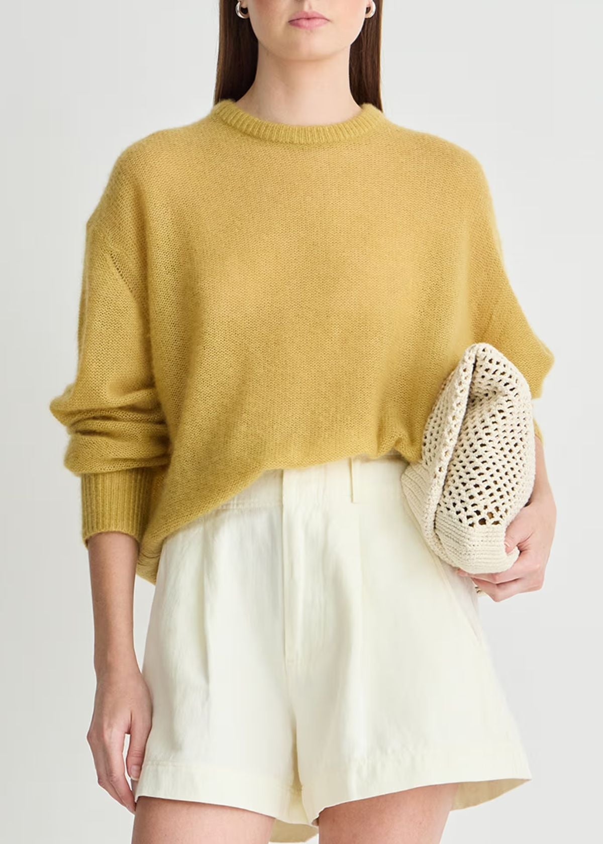 APIECE APART Softest Tissue Weight Sweater - Amber