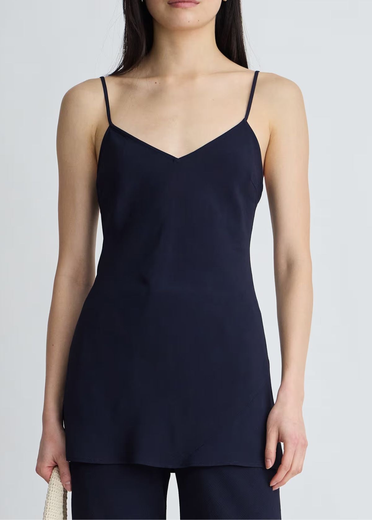 APIECE APART Evi Spaghetti Strap Tunic Top - Midnight