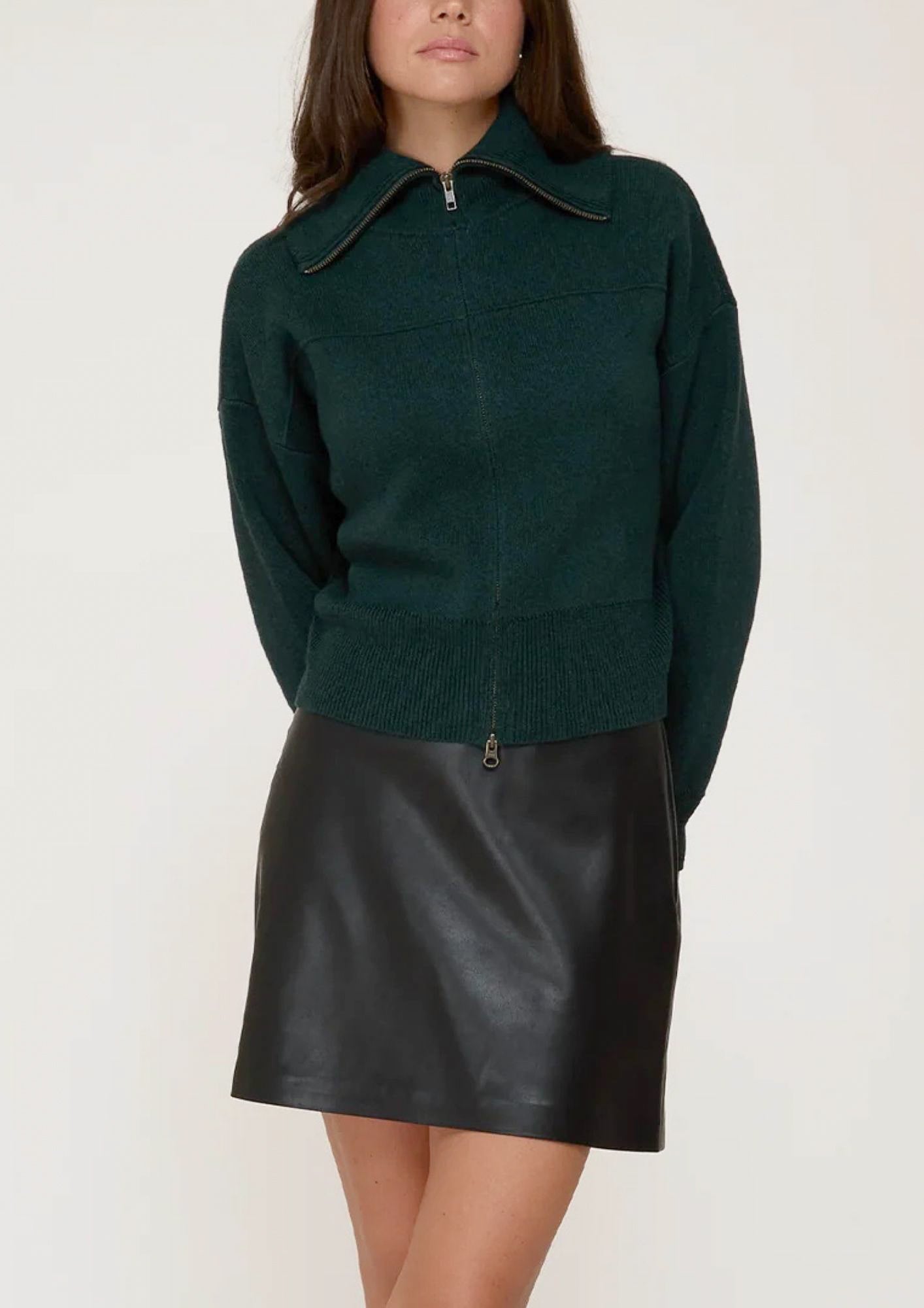 AUTUMN CASHMERE Milano Bomber - Juniper