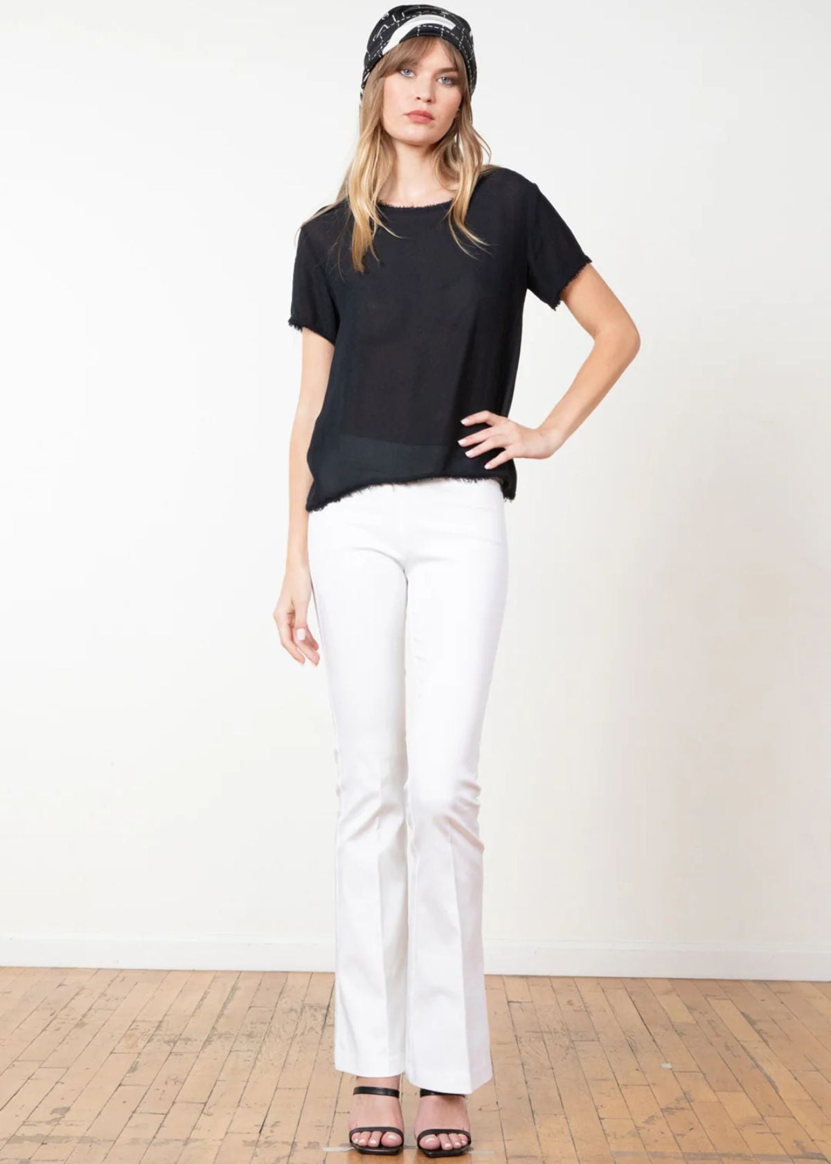 AVENUE MONTAIGNE Bellini White Stretch Pant