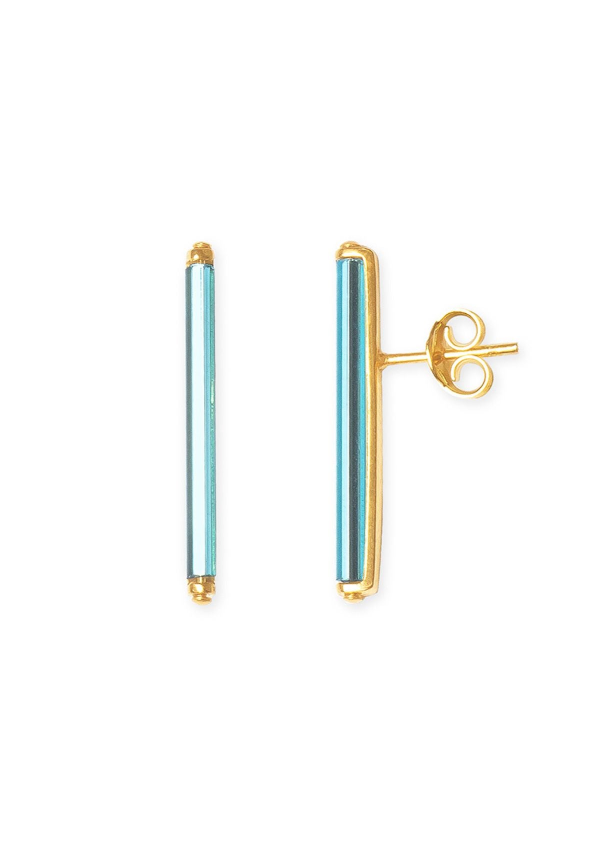 BEATRIZ PALACIOS Neon Blue Short Earring