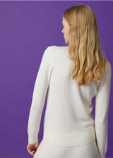 BEATRICE B. Geometric Pattern Sweater - Off White