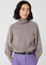 BEATRICE B. Wool Turtleneck Sweater - Taupe