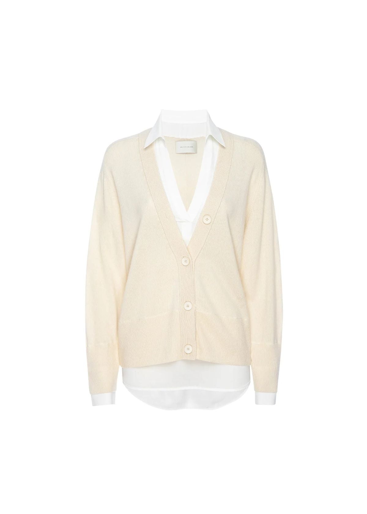 BROCHU WALKER Callie Layered Looker Cardigan - Almond