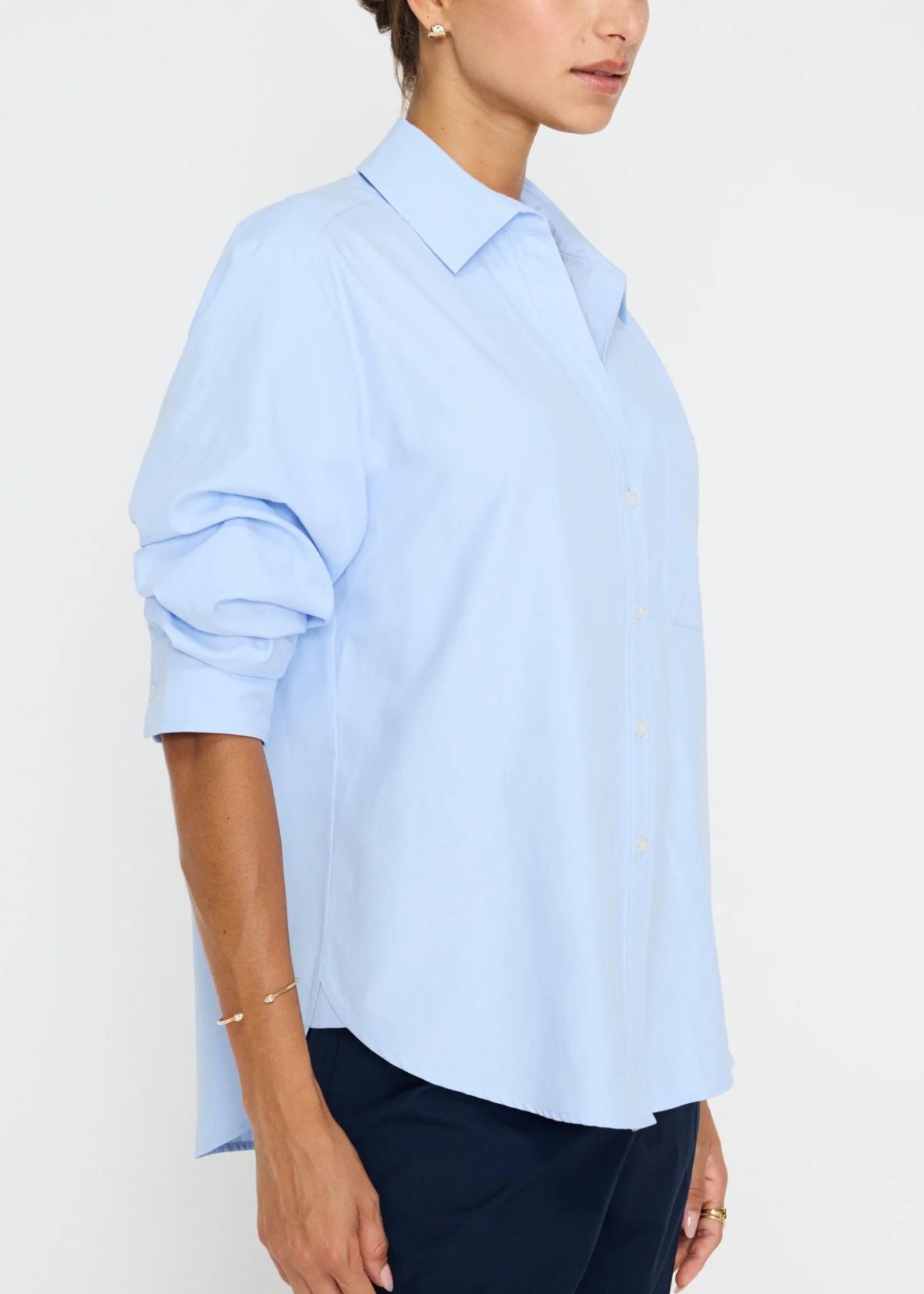 BROCHU WALKER Pia Top - Oxford Blue