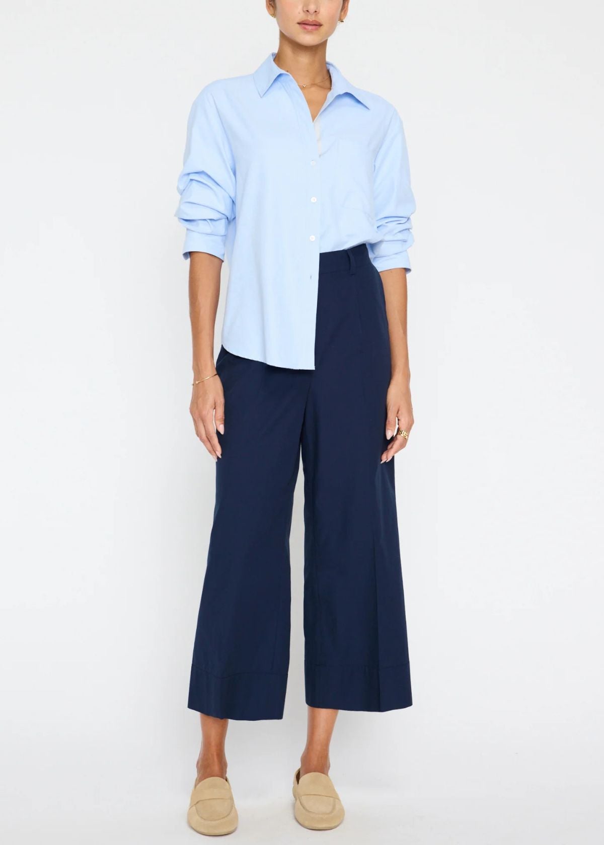 BROCHU WALKER Pia Top - Oxford Blue