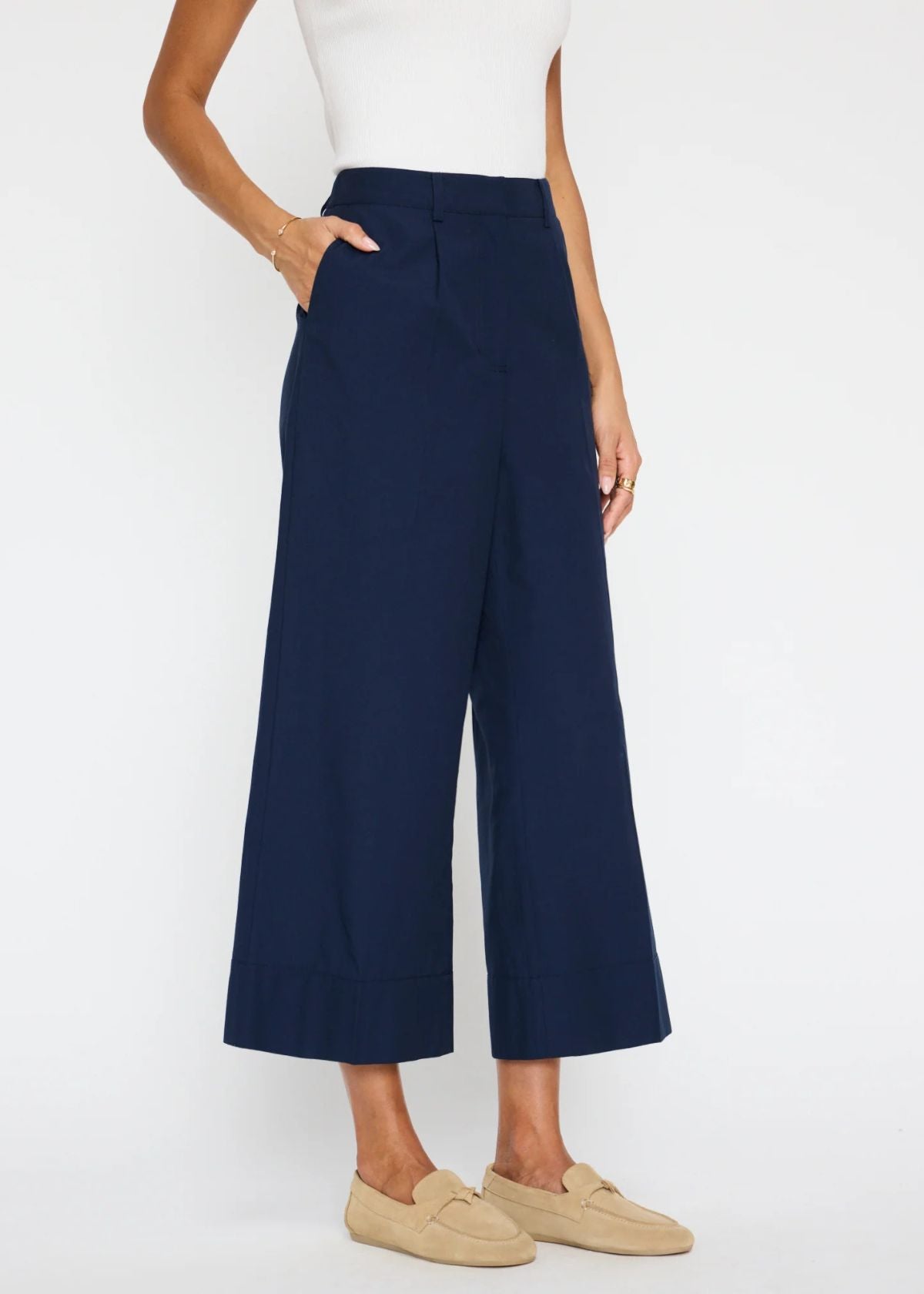 BROCHU WALKER Joya Cropped Pant - Navy