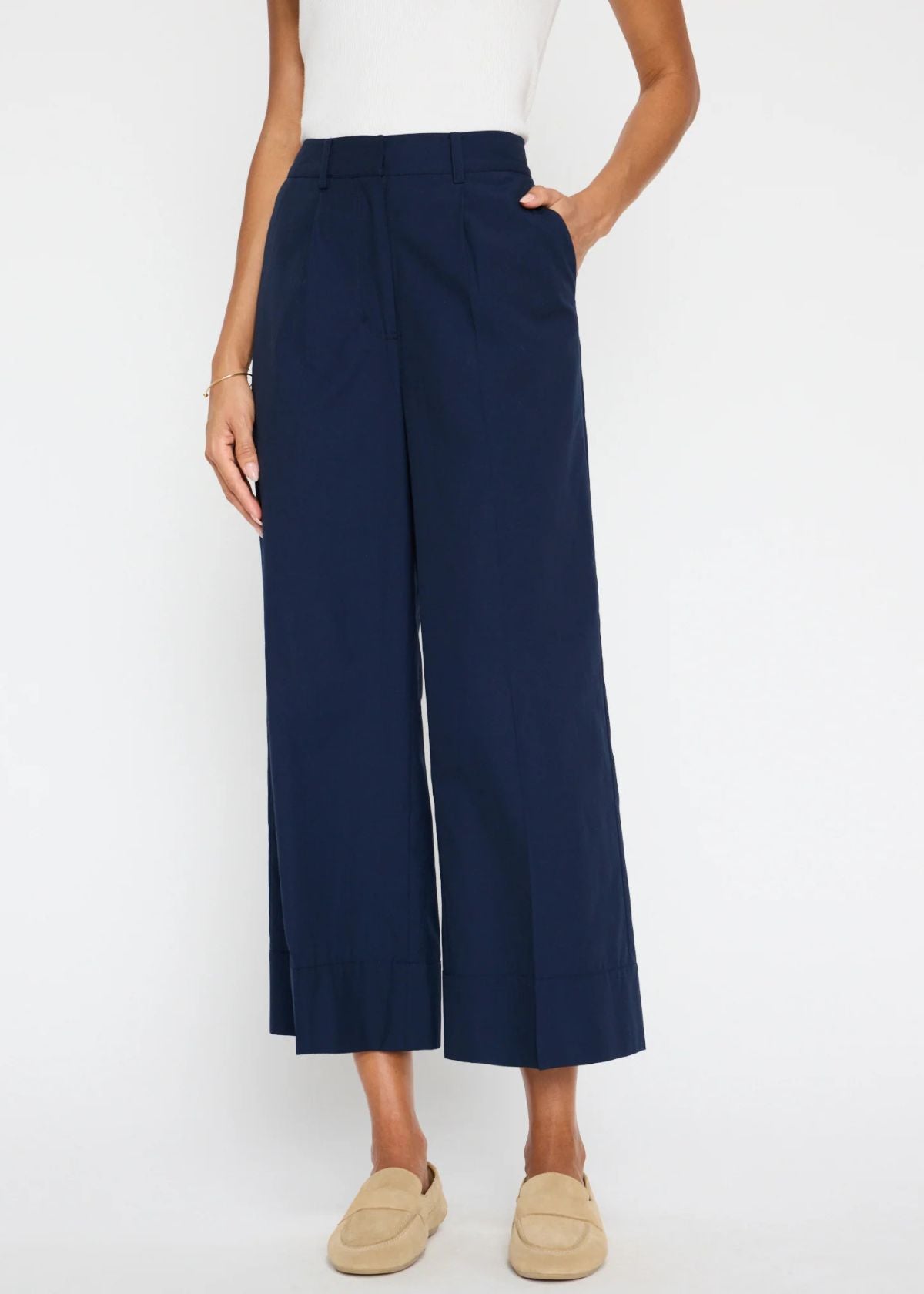 BROCHU WALKER Joya Cropped Pant - Navy