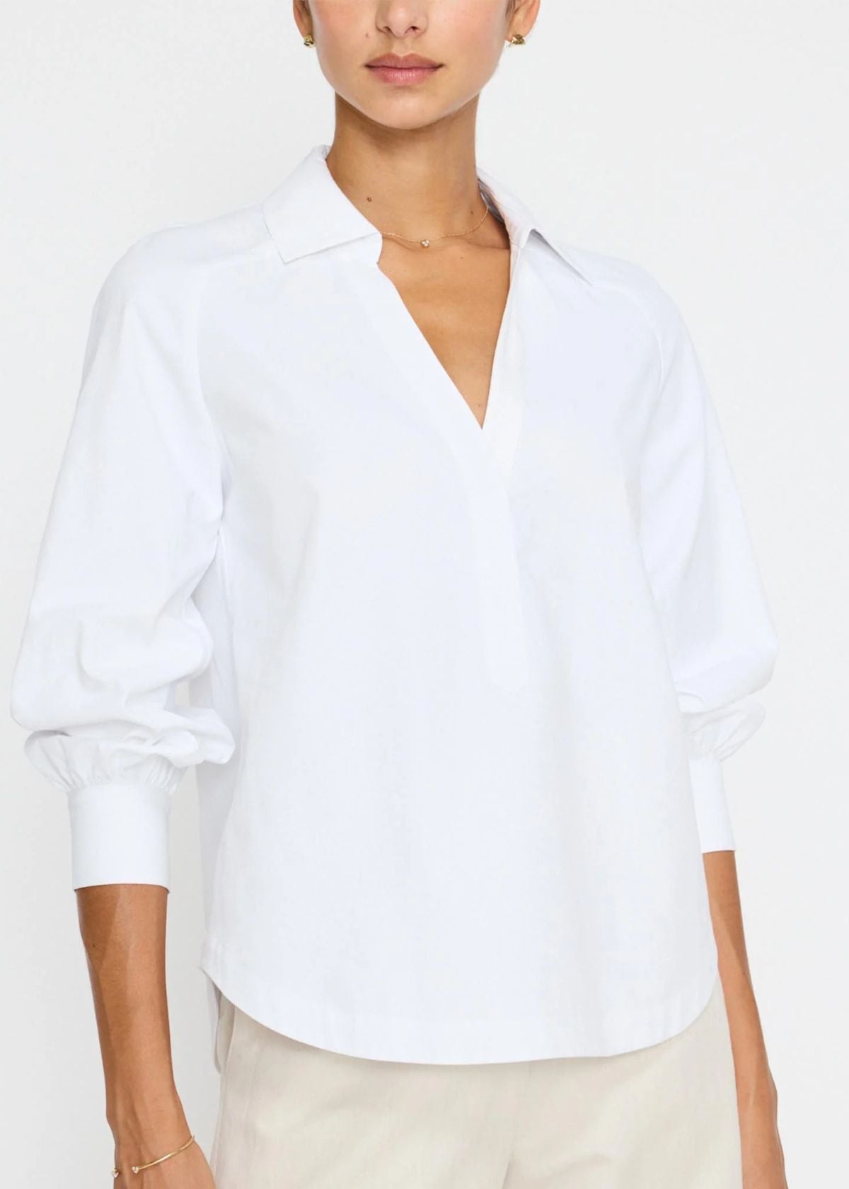 BROCHU WALKER Emilia Top - Salt White