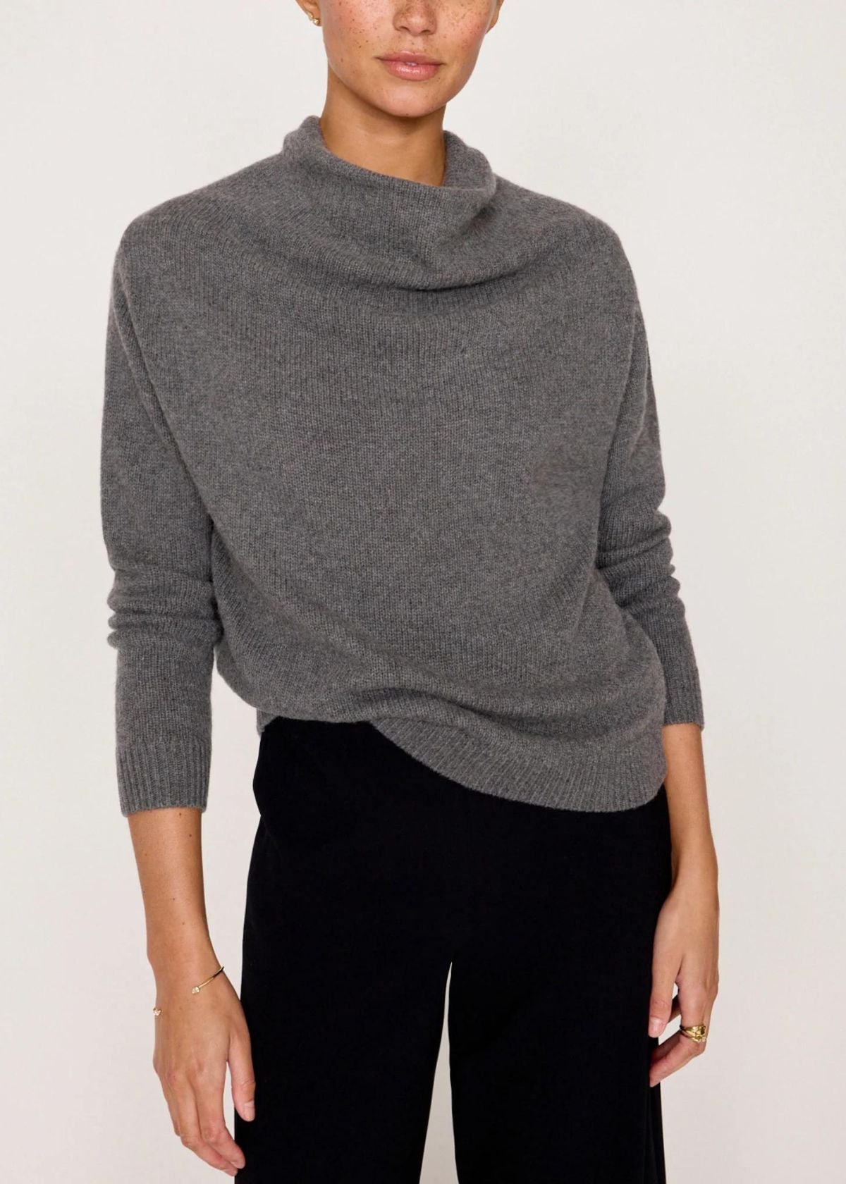 BROCHU WALKER Theo Pullover Sweater - Flint