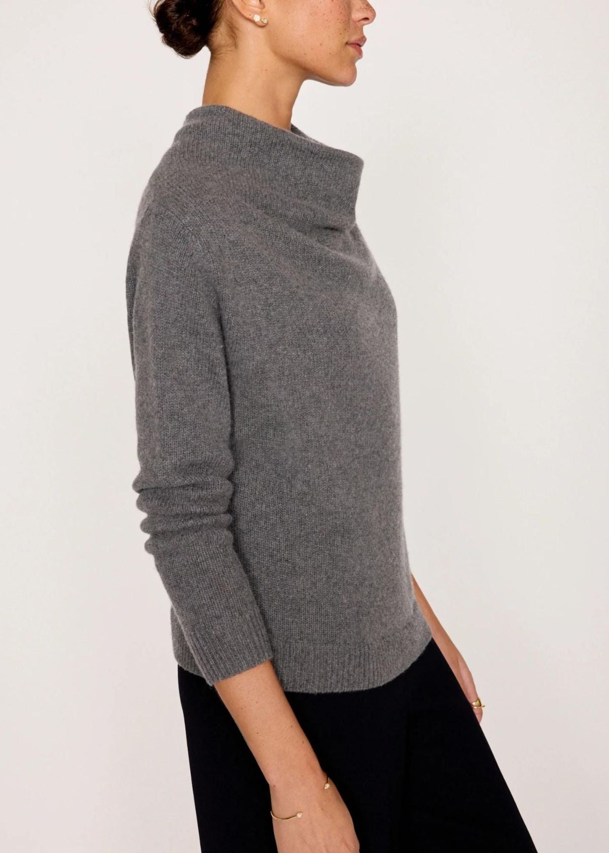 BROCHU WALKER Theo Pullover Sweater - Flint